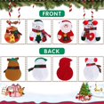 thumbnail image 3 of 8 piezas de soporte para cubiertos navideños, servilletas de cocina, lindos portacubiertos de reno de Papá Noel y muñeco de nieve navideños para suministros de decoración de cocina, decoración de mesa, 3 of 5