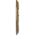 thumbnail image 4 of Ekena Millwork 12 1/4"OD x 7 1/2"ID x 7/8"P Ribbon with Bow Ceiling Medallion (Fits Canopies up to 7 1/2"), Hand-Painted Pale Gold, 4 of 6