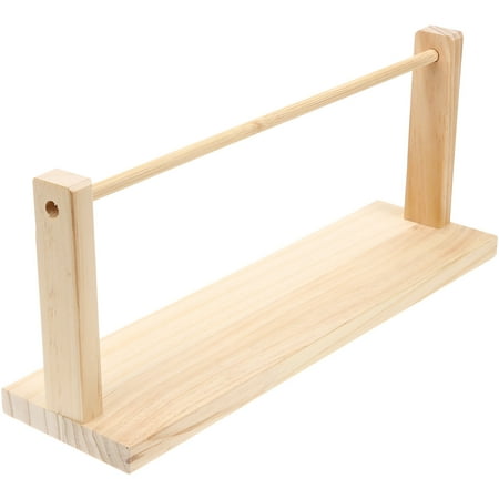 

HOMEMAXS Craft Ribbon Organizer Ribbon Storage Holder Wood Rack Ribbon Spool Storage Tool