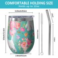 thumbnail image 5 of 12oz Stemless Wine Tumblers Schnauzer Dogs Vacuum Insulated Stainless Steel Travel Tumbler Cups Mug with Lid and Straw for Champaign,Cocktail,Beer with Cleaning Brush, 5 of 5