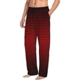 thumbnail image 2 of Balery Red Geometric print Men's Pajama Pants,Ultra Lightweight Pjs,Lounge Pant-Small, 2 of 9