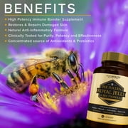 Royal Jelly Immune Boosting Capsules with Bee Pollen and Propolis, 90 Veggie Caps