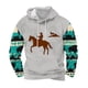 thumbnail image 1 of Sudadera con capucha para hombre, moda, bolsillos, manga larga, estilo étnico, estampado vintage, sudadera con capucha, blusa de poliéster para hombre, 1 of 4