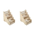 thumbnail image 3 of Cateissary Estante de almacenamiento de pintura modelo, estantes de escritorio para manualidades de madera, soporte de pigmento DIY para mesa, estantes de Tipo 1 2piezas Cateissary CBP204861, 3 of 6