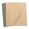 thumbnail image 3 of Minkissy 10pcs Retro Kraft Paper Envelopes Writing Anniversaries Neutral Grey for Adults, 3 of 8