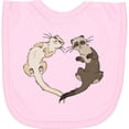 thumbnail image 2 of Inktastic Cute Ferret Heart Newborn Bib, 2 of 3