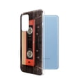 thumbnail image 2 of WIRESTER Transparent Soft Gel TPU Clear Case Slim Protective Cover for Samsung Galaxy A33 5G 6.4" 2022, Red Vintage Cassette Tape, 2 of 3