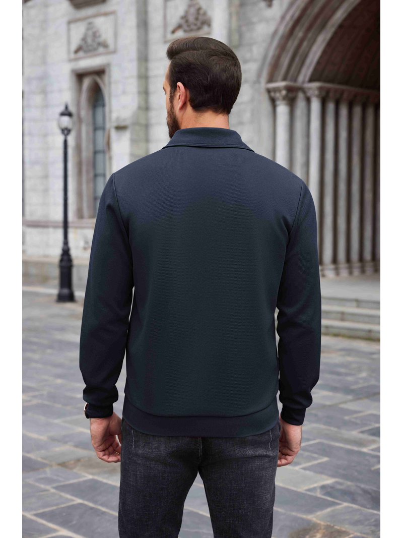 COOFANDY Mens Quarter Zip Pullover Mock Neck Sweatshirt Long 