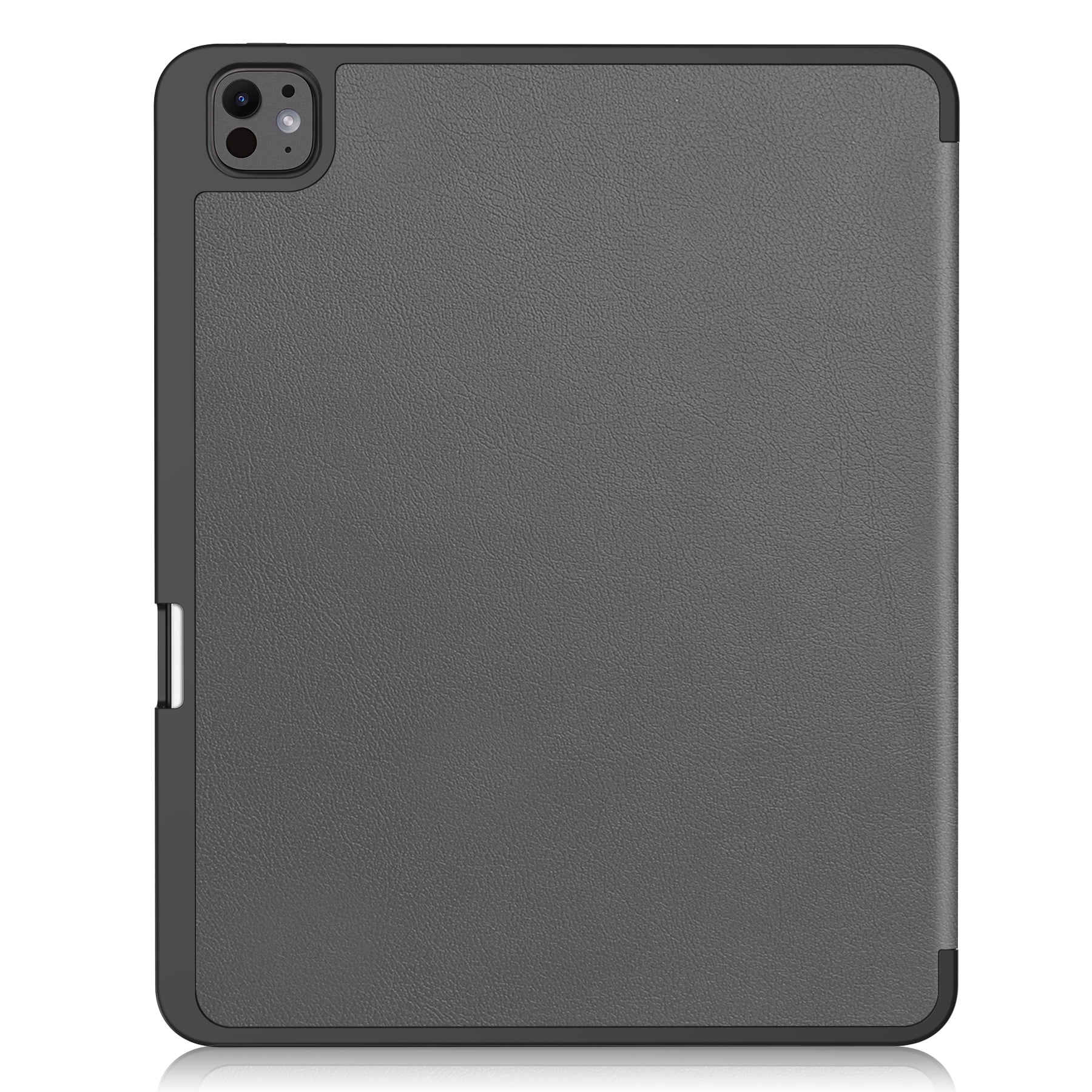ShellTech Case for iPad Pro 13 inch 2024 with Pencil Holder,Slim Leather Smart  Auto Wake/Sleep Cover Full Body Protective Trifold Stand Soft TPU Back Case For iPad Pro 13" 2024,Gray