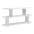 thumbnail image 2 of Moe's Home Miri 3 Shelf Wood Bookcase in White, 2 of 3