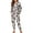 Cow Print Brown White Black, variant on SCRAWLGOD Halloween Halloween Heart Print Women's Two Piece Pajama Sets with Elastic Band Fall Casual Long Sleeve Tops Jogger Pants with Pockets Loungewear Matching Outfits, S