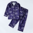 thumbnail image 6 of BJUTIR Boys Clothes Set Long Sleeve Pajama Dinosaur Print Rocket Football Kids Homewear Soft Comfy Loungewear Two Piece Outfit Softness Clothing Set Size 5-6 Years, 6 of 9