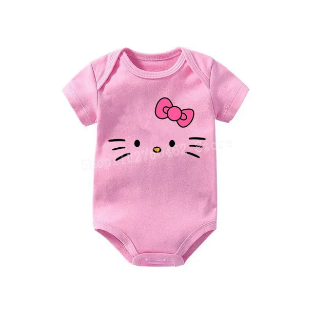 Sanrio-Pelele de Hello Kitty Kuromi Cinnamoroll para bebé, ropa para gatear, monos de expresión de Anime, disfraz, regalo para niños, nuevo