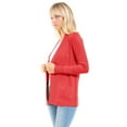 thumbnail image 6 of Made by Olivia Women's Open Front Long Sleeve Classic Knit Cardigan, 6 of 7