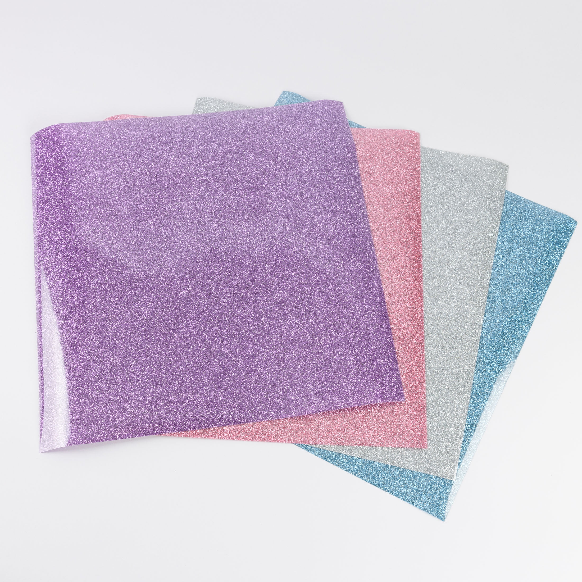 (3 pack) Hello Hobby 12" x 12" Pastel Glitter Sampler Iron-On Sheets (4 Count)