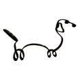 thumbnail image 1 of Kearding Escultura de arte minimalista para perros, línea abstracta de perro, arte de pared minimalista, adornos de arte moderno para decoración del Decoración del hogar Numero 5 Kearding HA042874-05, 1 of 6