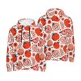 thumbnail image 6 of Bingfone Hand Drawn Tomatoes Men's Drawstring Hoodie Long Sleeve Pocket Sweatshirts-X-Large, 6 of 6