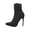 Black, variant on Women's Stiletto Mid Calf Boots Knitted Pointed Toe Pull on Dress Heels Soft Non Slip Dress Shoes for Banquet Vacation Date Night Wedding White Size 6