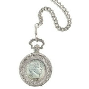 American Coin Treasures American Coin Treasures Silver Barber Half Dollar Men's Pocket Watch
