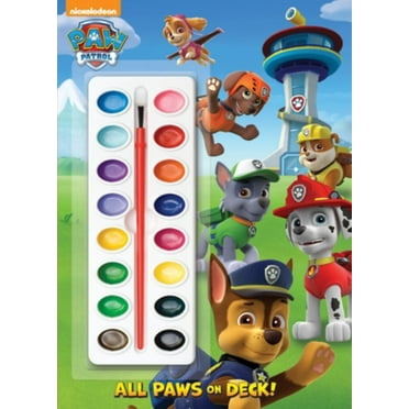 GOLDEN BOOKS STAFF: All Paws on Deck! (Paw Patrol): Activity Book with Paintbrush and 16 Watercolors (Paperback)