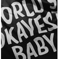 thumbnail image 5 of World's Okayest Baby Hilarious Toddler Boy Girl T Shirt Infant Toddler Brisco Brands 12M, 5 of 6