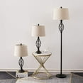 thumbnail image 4 of Maxax 3-Piece Lamp Set - Traditional Table Lamps & Floor Lamp with Oatmeal Fabric Shade, ETL Listed, 4 of 7