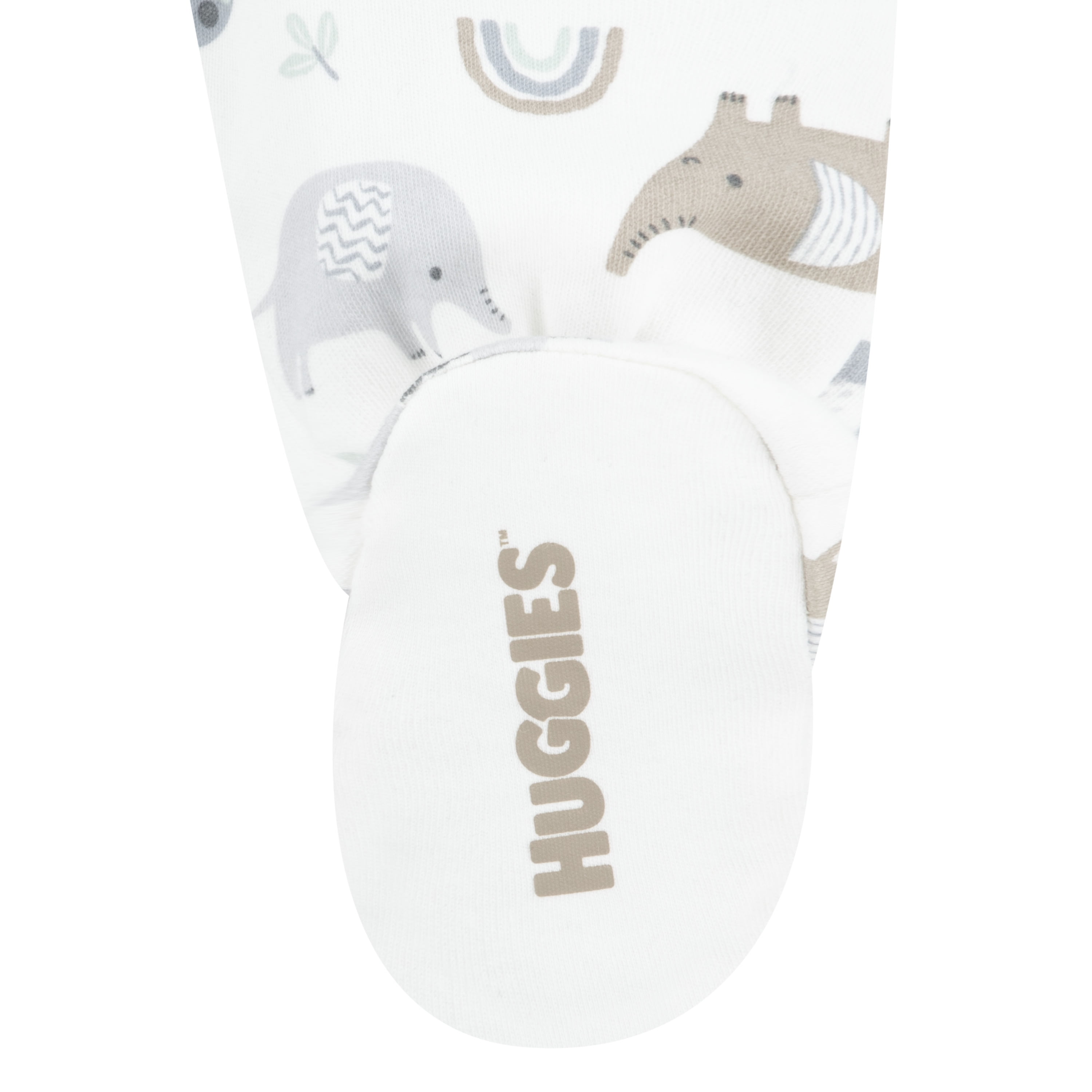 Huggies Baby Boy Alex The Elephant Printed Organic Cotton Sleep and Play, Sizes NB-9M