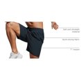 thumbnail image 4 of Shorts CRZ YOGA para Hombre, Secado Rápido con Bolsillos, Azul Marino 7", 4 of 7