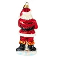 thumbnail image 2 of Christopher Radko Company 7.25In Snacktime Santa, Glass, Christmas Ornament 100960, 2 of 3
