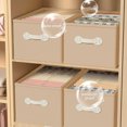 thumbnail image 5 of Xuniizn Cube Storage Organizer, Shelf Unit with Fabric Storage Bins - Modular Cube Storage & Collapsible Storage Cubes for Home Organization, Closet, Office, Nursery, Cloth, Khaki, 5 of 8