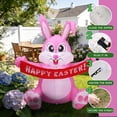 thumbnail image 5 of 5ft Easter Inflatables Outdoor Decoration Inflatable Bunny, Built in LED Lights Blow Up Yard Decoration for Lawn Garden Holiday Party, 5 of 9