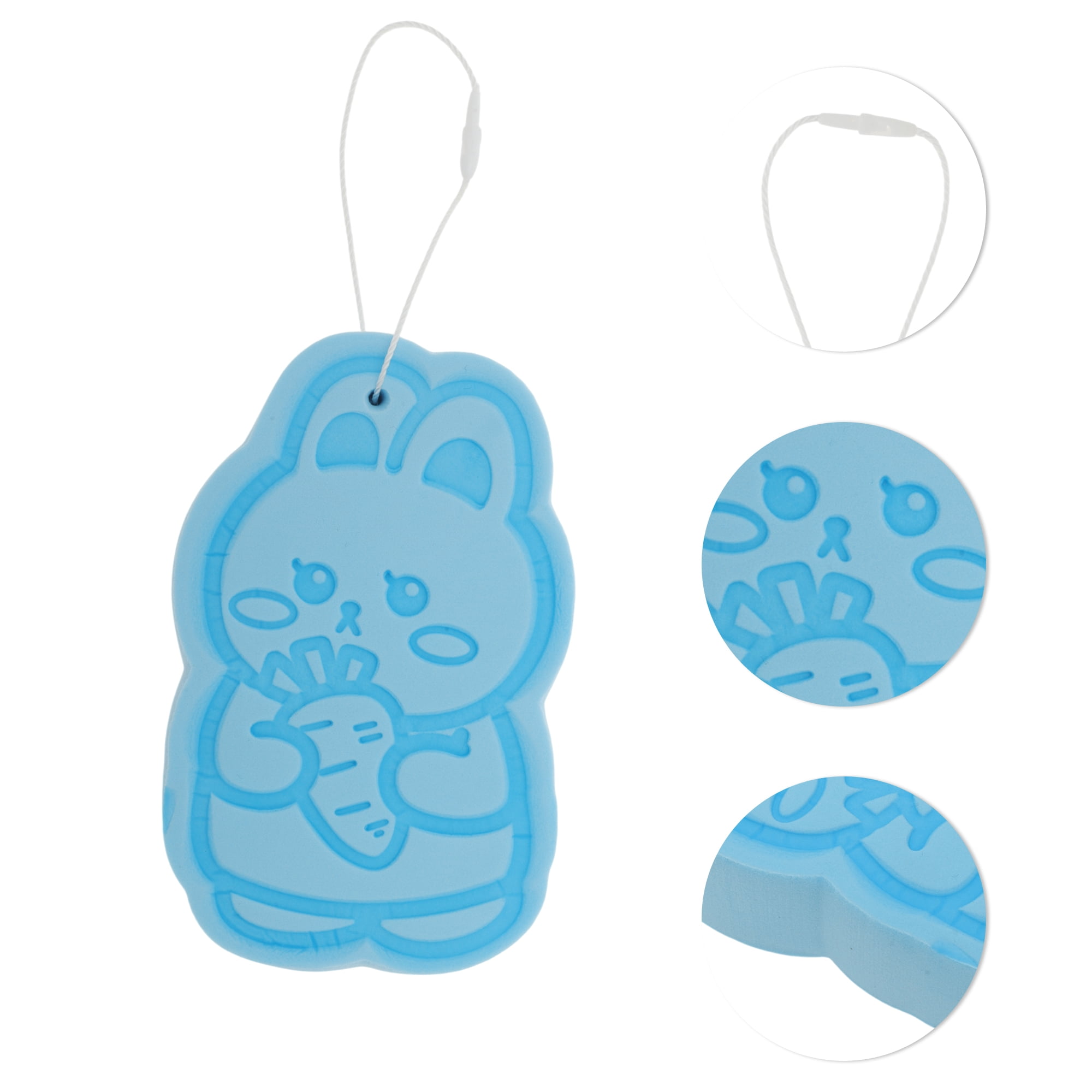 Unique Bargains Rabbit Bath Sponge Body Scrubber 1 Pc Blue
