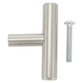 thumbnail image 4 of 1Pc Kitchen Cabinet Pulls Furniture Drawer Handles Stainless Steel T Bar Straight Wardrobe Door Knobs Silver Cupboard Handle 2 Inches, 4 of 9