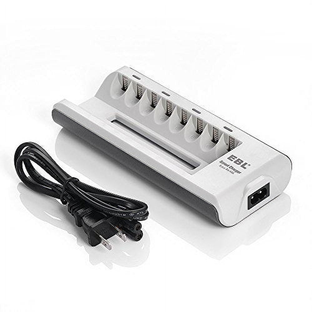 EBL Rechargeable AA Batteries 2300mAh Long Lasting Battery (12 Counts) with Battery Charger for AA AAA Batteries