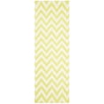 thumbnail image 2 of Safavieh Dhurries Bentley Geometric Runner Rug, Green/Ivory, 2'6" x 10', 2 of 10