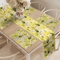 thumbnail image 2 of Ambesonne Exotic Table Runner & Placemats, Avocados Dragon Fruit Guava, Placemat 4 pcs + Runner 12"x72", Pastel Yellow Olive Green, 2 of 2