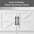 thumbnail image 6 of OONNEE Bathroom Wall Cabinet, 24" x 25" Farmhouse Over The Toilet Storage with Motion LED Light & Safety Drawers, Wooden Medicine Cabinet,White Storage Organizer, 6 of 11
