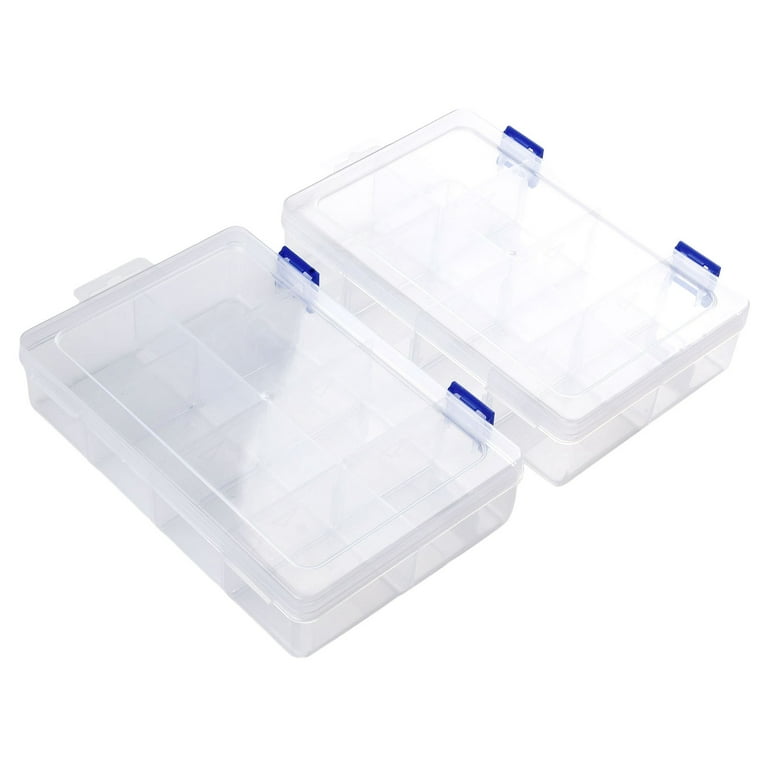 anna Adjustable 8 Grids Compartment Plastic Storage Box Screw