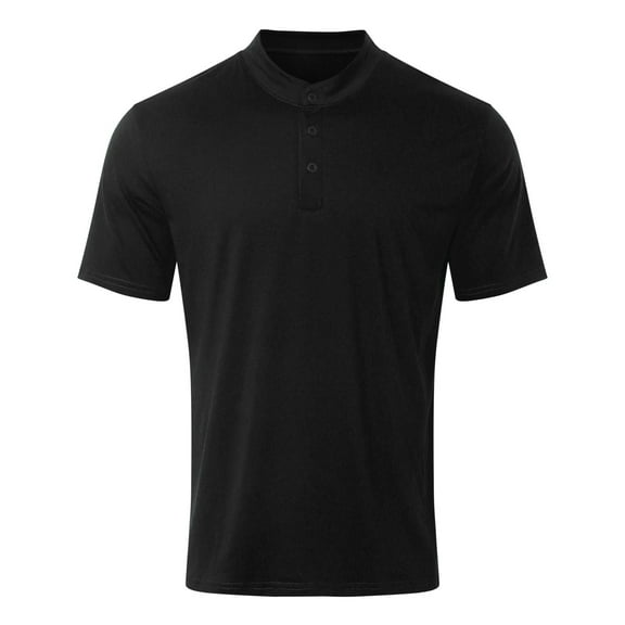 Men's Summer Casual Polo Shirt - Zippered Pocket Sport Poloshirt with Breathable Fabric