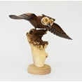 thumbnail image 2 of 12" Wooden Handmade Owl Figurine Statue Painted Handcrafted Sculpture Hoot Art Hand Carved Rustic Lodge Outdoor Home Decor Accent, 2 of 7