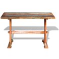 thumbnail image 5 of vidaXL Table à Manger sur Pied Bois de Récupération Massif 120x58x78 cm, 5 of 5