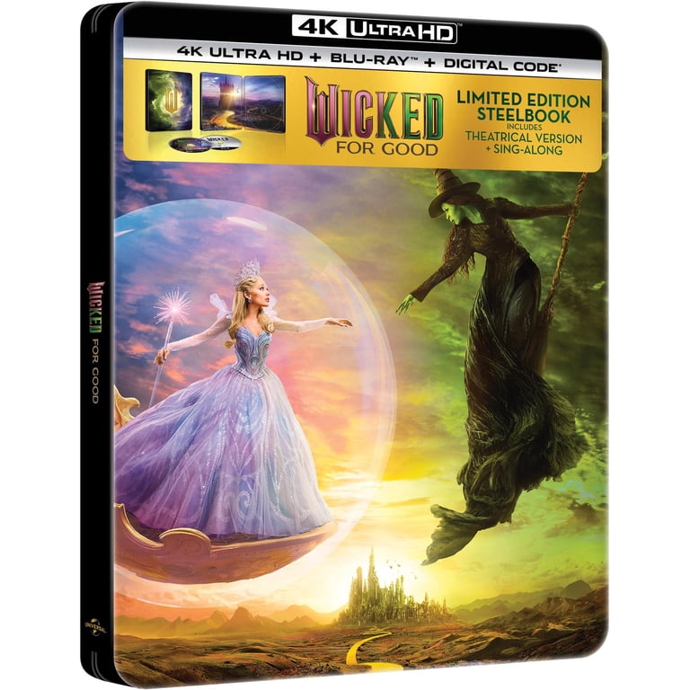 Wicked: For Good (Walmart Exclusive) (Steelbook) (4K Ultra HD +