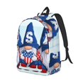 thumbnail image 2 of Balery Cute Gnomes in USA Vintage Canvas Backpack for Men and Women - Large Capacity, Durable Travel Laptop Bag for School, Work, Hiking, and Outdoor Activities, 2 of 7