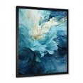 thumbnail image 3 of Designart "Swirling Serenity In Aqua Blue And White III" Abstract Spirals Picture Framed Wall Decor, 3 of 5