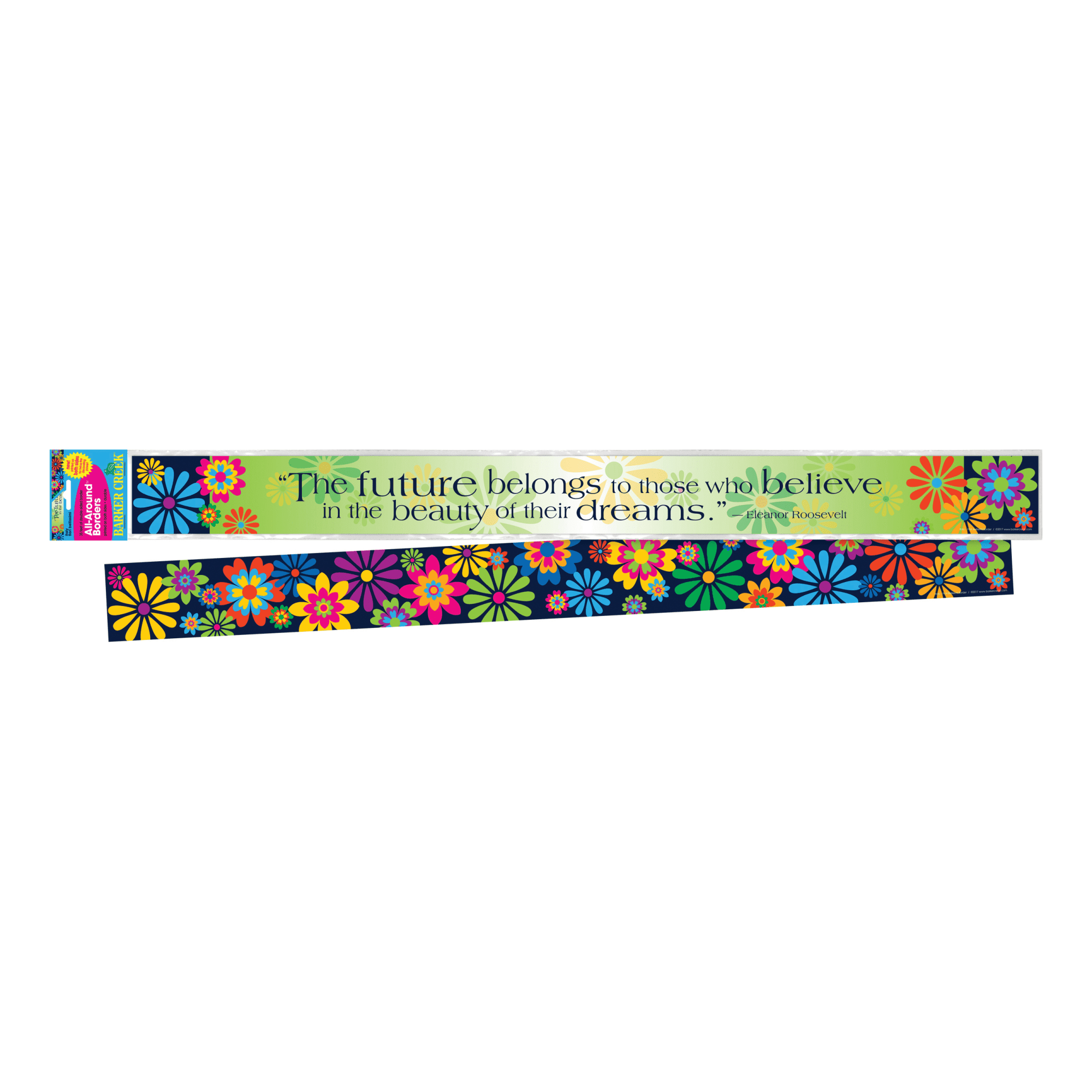 Barker Creek Double-Sided Border 2-Pack, Italy Fiori Bellissimi, Decorate Galore with 70' of Border, Coordinating Designs Printed On Both Sides for Twice the Value, 3" x 70' (3671)
