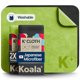 thumbnail image 1 of Paño de limpieza Koala Lens de microfibra japonés, paquete de 2, 1 of 9
