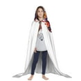 thumbnail image 3 of Honeii Colorful Floral Jellyfish Print Poncho Cape, Cloak Coat, Snuggly Hooded Wearable Blanket, Hooded Cape For Teenagers,Halloween Costumes-Large, 3 of 7