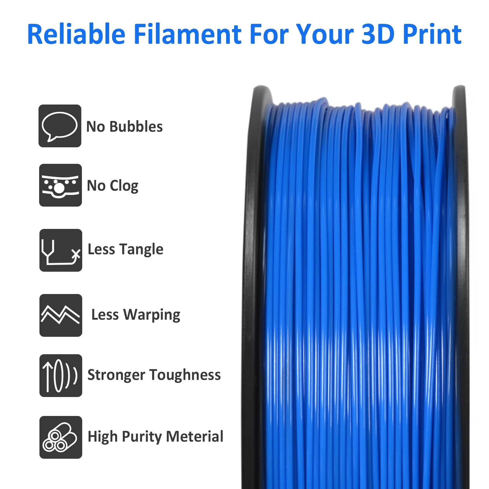 Geeetech ABS 3D Printer Filament 1.75mm ABS Filament 10KG Spool Blue