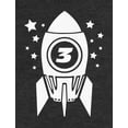 thumbnail image 2 of Tstars Boys Unisex 3rd Birthday Gift Birthday Gift for 3 Year Old Tshirt Space Rocket Birthday Shirts for Boy Graphic Tee B Day Birthday Party Toddler Infant Kids T Shirt, 2 of 6