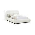 thumbnail image 3 of Meridian Furniture Vaughn Cream Boucle Fabric Queen Bed, 3 of 9